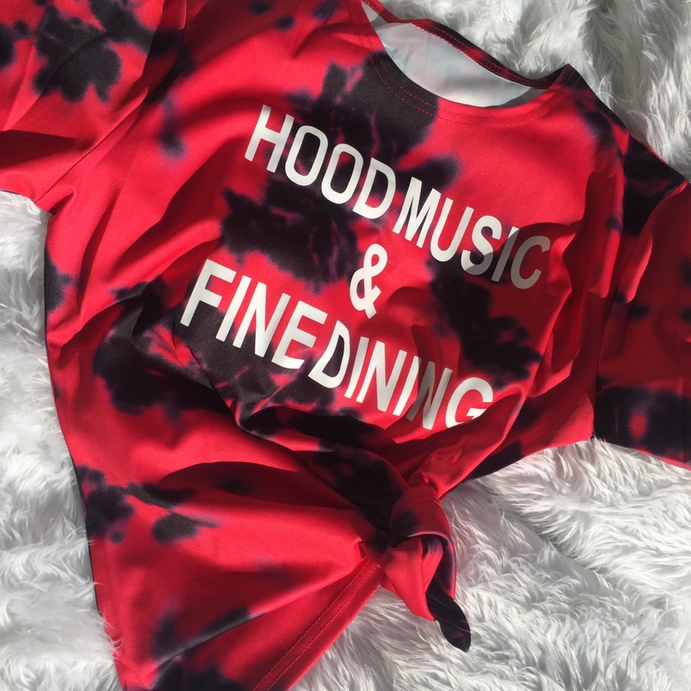 Tie dye slogan t shirt S,M,L